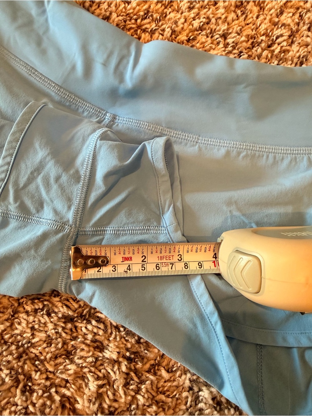 Lululemon Speed Short Blue Running Shorts Size 8 - Rare - Matching Bra Avail - Picture 7 of 8